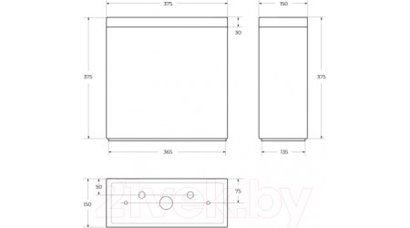 Сливной бачок BelBagno BB8134T