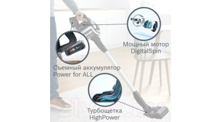 Вертикальный пылесос Bosch BBS811PCK