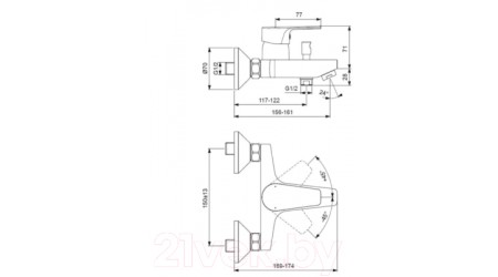 Комплект смесителей Ideal Standard BC264AA 