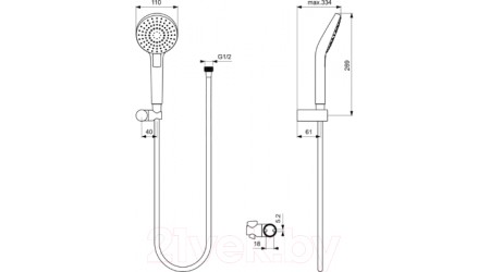 Душевая система Ideal Standard BC447AA