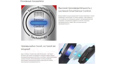 Вертикальный пылесос Bosch BCH86SIL1 (белый)