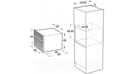 Электрический духовой шкаф Gorenje BCM598S18X