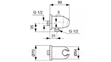 Душевая система Ideal Standard BD003AA со смесителем