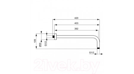 Душевая система Ideal Standard BD003AA со смесителем
