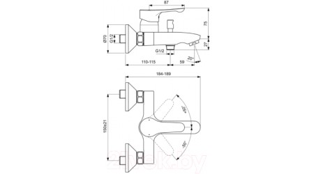 Комплект смесителей Ideal Standard BD004AA 