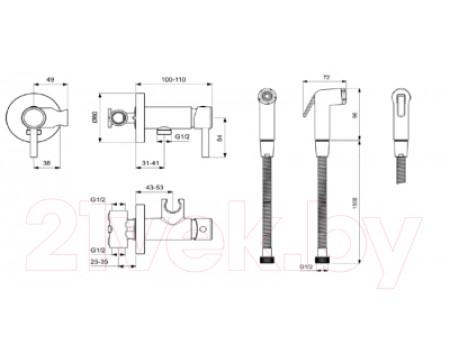 Гигиенический душ Ideal Standard BD130AA