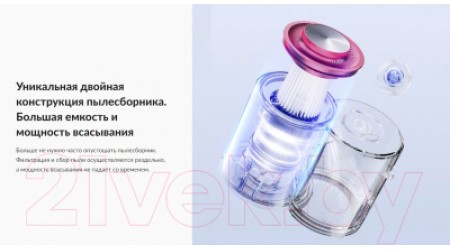 Портативный пылесос Jimmy BD7 Pro (серебристый/розовый)