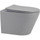 Унитаз подвесной Abber Bequem AC1102MG (серый матовый)