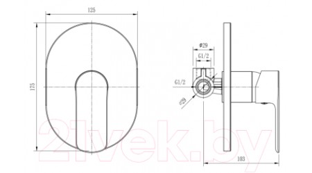 Смеситель Zollen Bergen BE64614561 