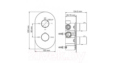 Смеситель Wasserkraft Berkel Thermo 4844 
