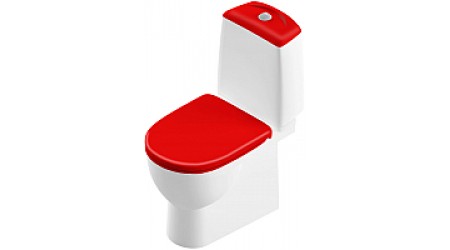 Унитаз напольный Sanita Luxe Best Color Red SL DM BSTSLCC07110522