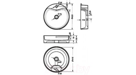 Умывальник Sanita Luxe Best Shelf BST43SLWB01SH