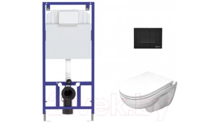 Унитаз подвесной с инсталляцией Sanita Luxe Best SL DM BSTSLWH0104 + 525 040000 + S5 040045