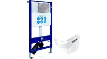 Унитаз подвесной с инсталляцией Sanita Luxe Best SL DM BSTSLWH0104 + INS-0000004