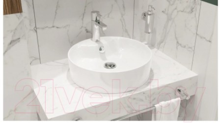 Умывальник Sanita Luxe Best SLF / WB.CT/Best/43-C.Shelf/WHT.G/S1