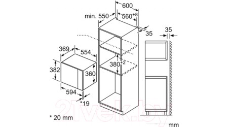 Микроволновая печь Bosch BFL554MB0