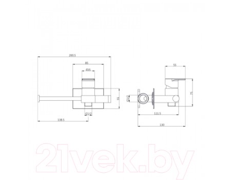 Гигиенический душ Gross Aqua Bidet GA120301C