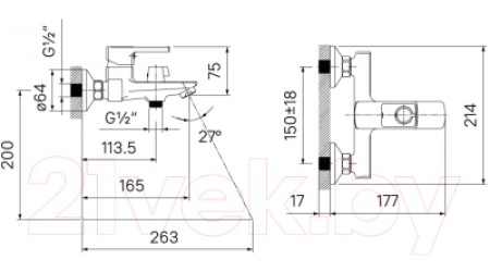 Смеситель Iddis Bild BILBL00i02WA 