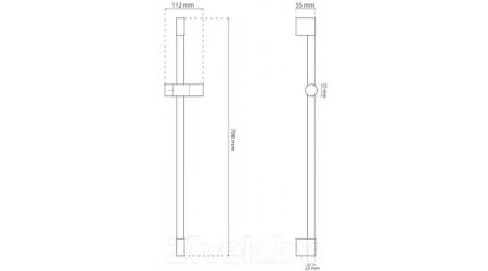 Душевая система REA Black P5983