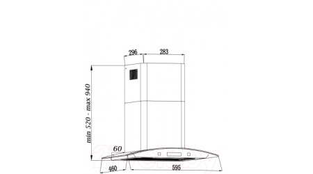 Вытяжка купольная Grand Blagnac GC 60 (черный)