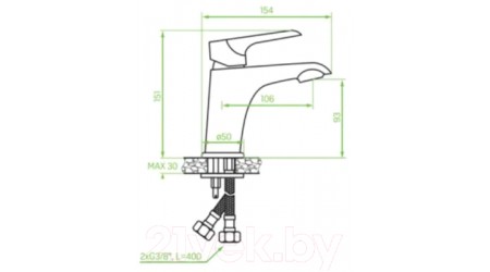 Смеситель Laveo BLE622D 