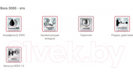 Пылесос Arnica Bora 3000 / ET11020 (оранжевый)