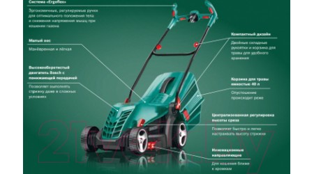 Газонокосилка электрическая Bosch ARM 34 (0.600.8A6.101)