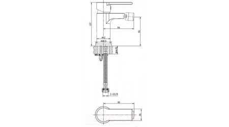 Смеситель Cersanit Brasko 63110 