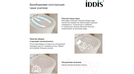 Унитаз подвесной IDDIS BRIRDSEi25