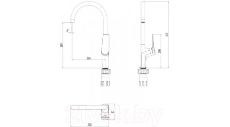 Смеситель LEMARK Bronx LM3705BL 