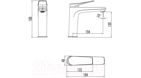 Смеситель LEMARK Bronx LM3737BL 