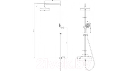 Душевая система LEMARK Bronx LM3770BL