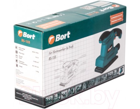 Вибрационная шлифовальная машина Bort BS-155 (91275622)