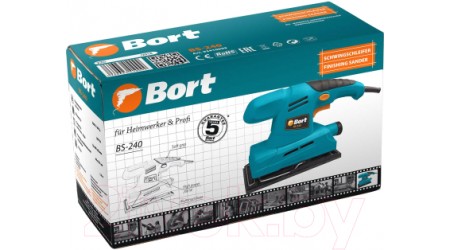 Вибрационная шлифовальная машина Bort BS-240 (93410099)