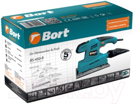 Вибрационная шлифовальная машина Bort BS-450-R (93410105)