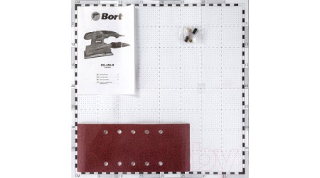 Вибрационная шлифовальная машина Bort BS-450-R (93410105)