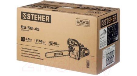Бензопила цепная Steher BS-58-45