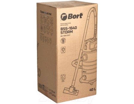 Профессиональный пылесос Bort BSS-1640-STORM (93417517)