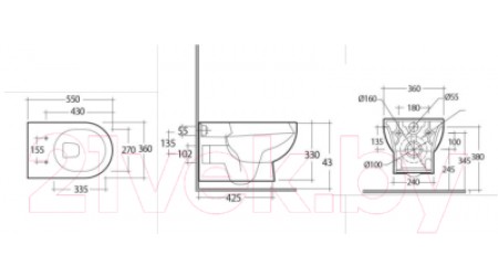 Унитаз подвесной Kerama Marazzi Buongiorno BG.Pro.wc.02