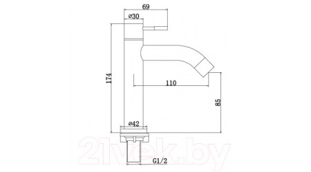 Кран на одну воду Zollen Burg BU53215332 
