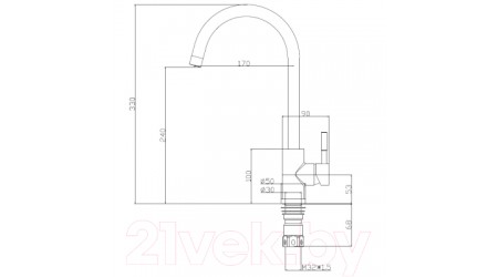 Смеситель Zollen Burg BU74215311 