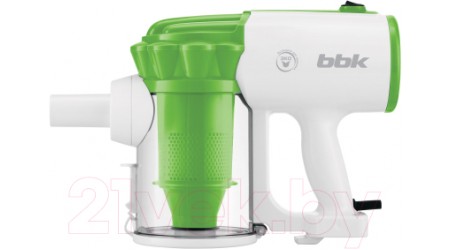 Вертикальный пылесос BBK BV2512 (белый/зеленый)