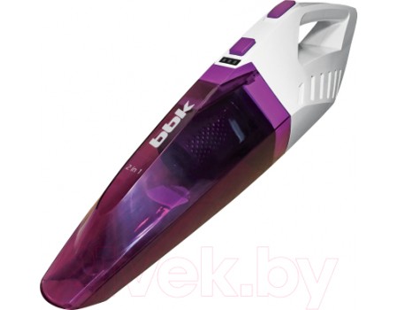 Вертикальный пылесос BBK BV2526 (белый/сиреневый)
