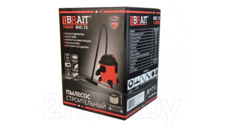 Профессиональный пылесос Brait BVC-15