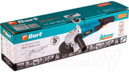 Угловая шлифовальная машина Bort BWS-1000X-125 (91275295)
