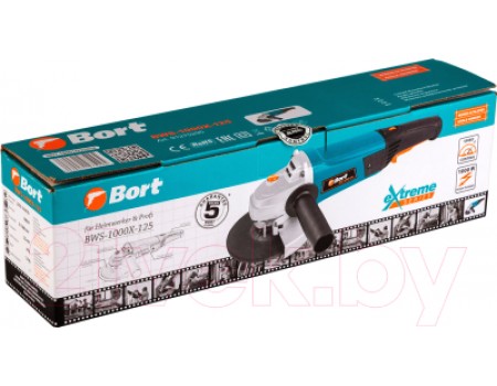 Угловая шлифовальная машина Bort BWS-1000X-125 (91275295)