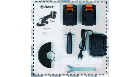 Угловая шлифовальная машина Bort BWS-18Li-125 (93722340)