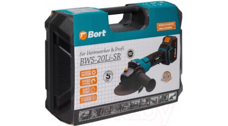 Угловая шлифовальная машина Bort BWS-20Li-SR (93412215)