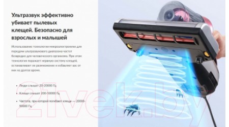 Портативный пылесос Jimmy BX5 Pro (серебристый/розовый)