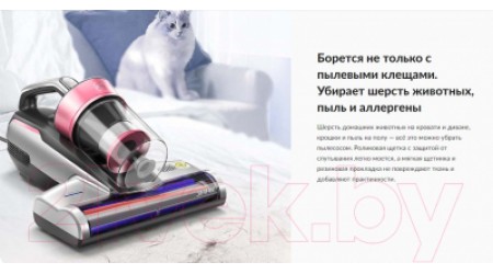 Портативный пылесос Jimmy BX5 Pro (серебристый/розовый)